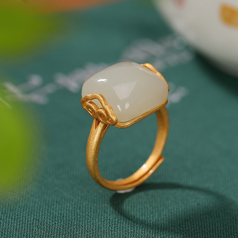 Delicate Artisan Gold Ring