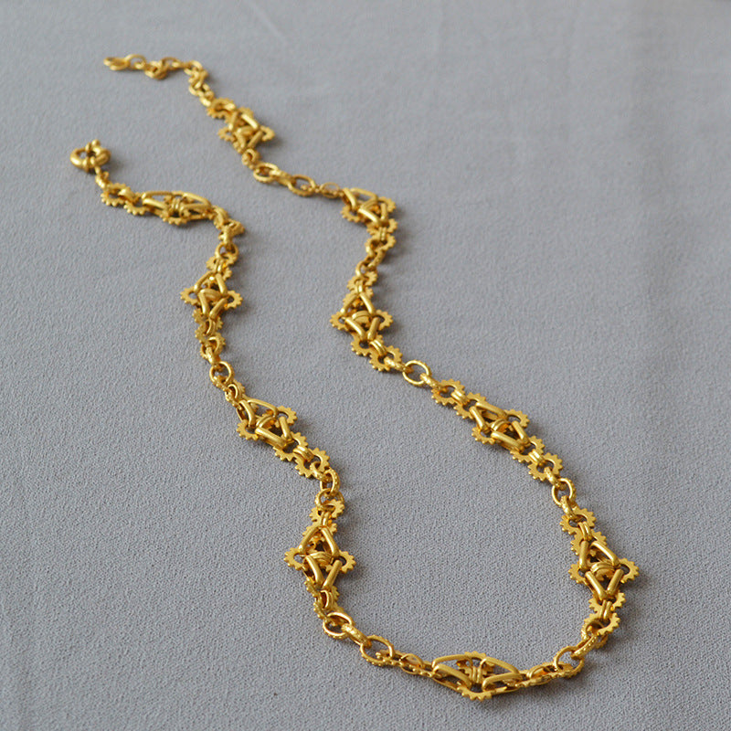 Vintage Handmade Gold Necklace