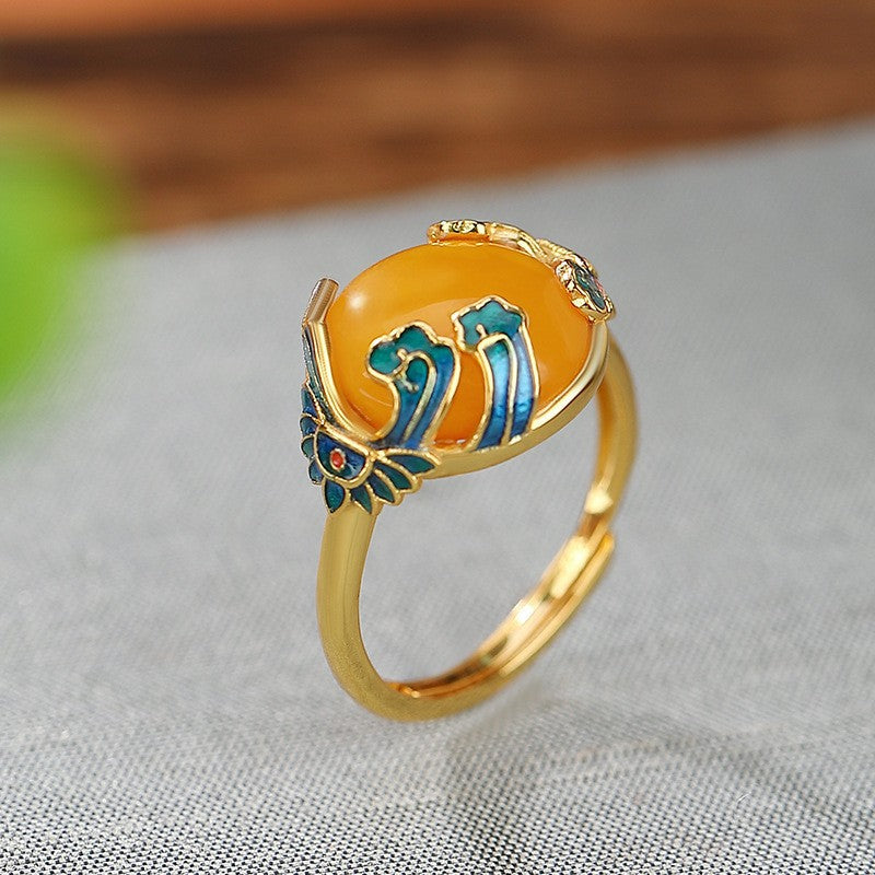 Delicate Artisan Gold Ring