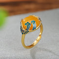 Delicate Artisan Gold Ring