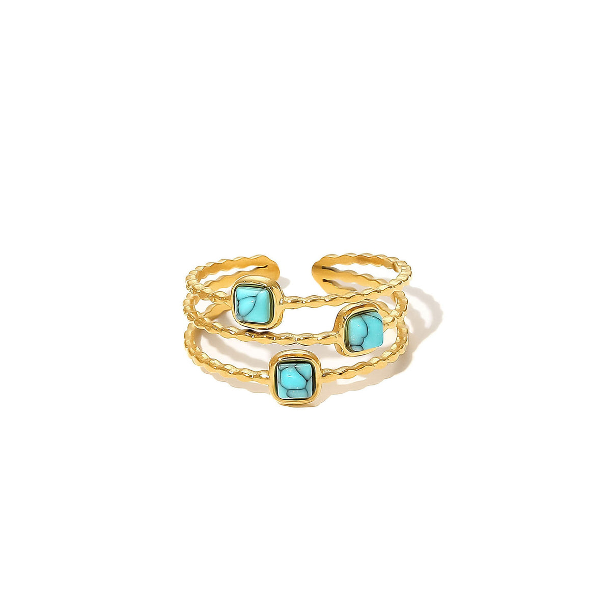 Delicate Artisan Gold Ring