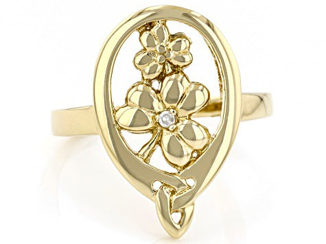 Delicate Artisan Gold Ring
