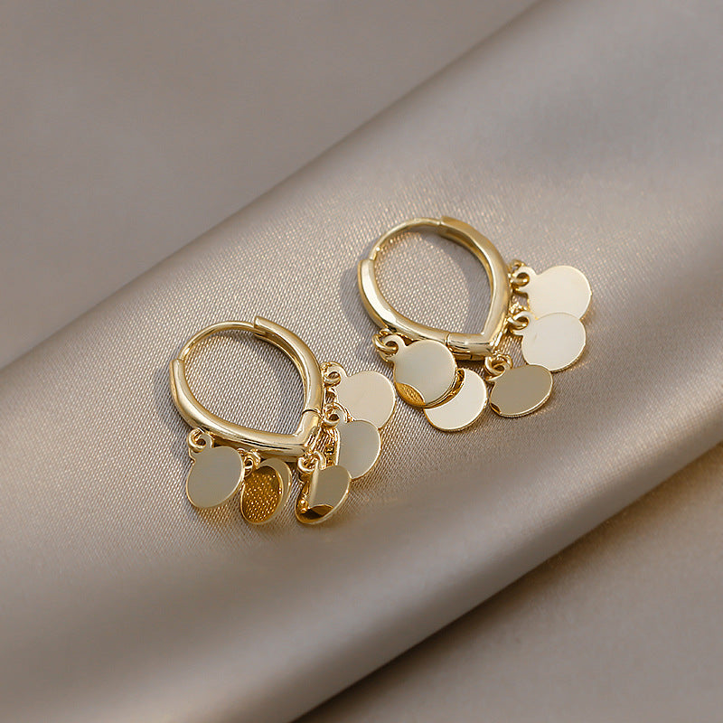 Vintage Handmade Gold Earring