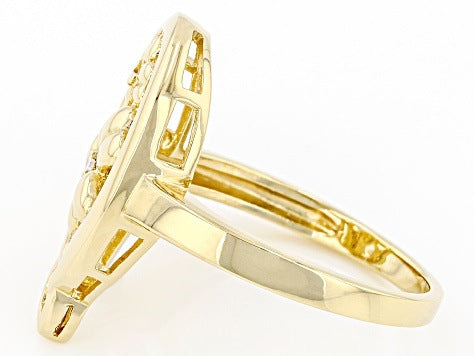 Delicate Artisan Gold Ring