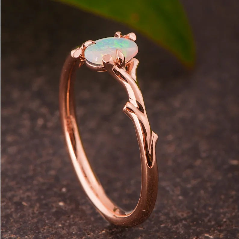 Delicate Artisan Gold Ring