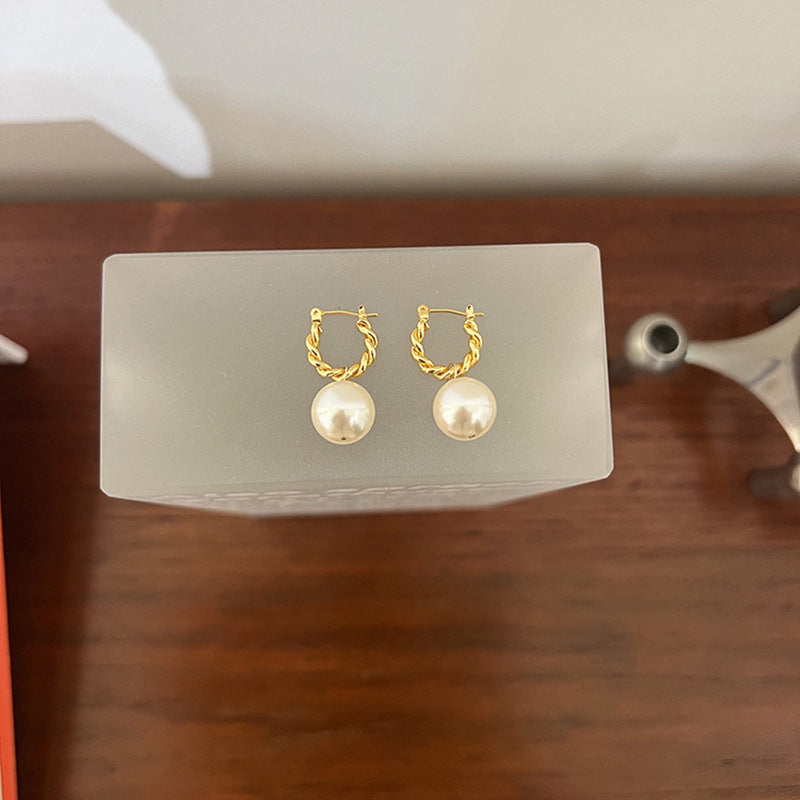 Delicate Artisan Pearl Earring
