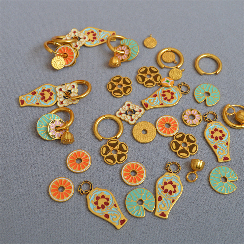 Delicate Artisan Gold Earring