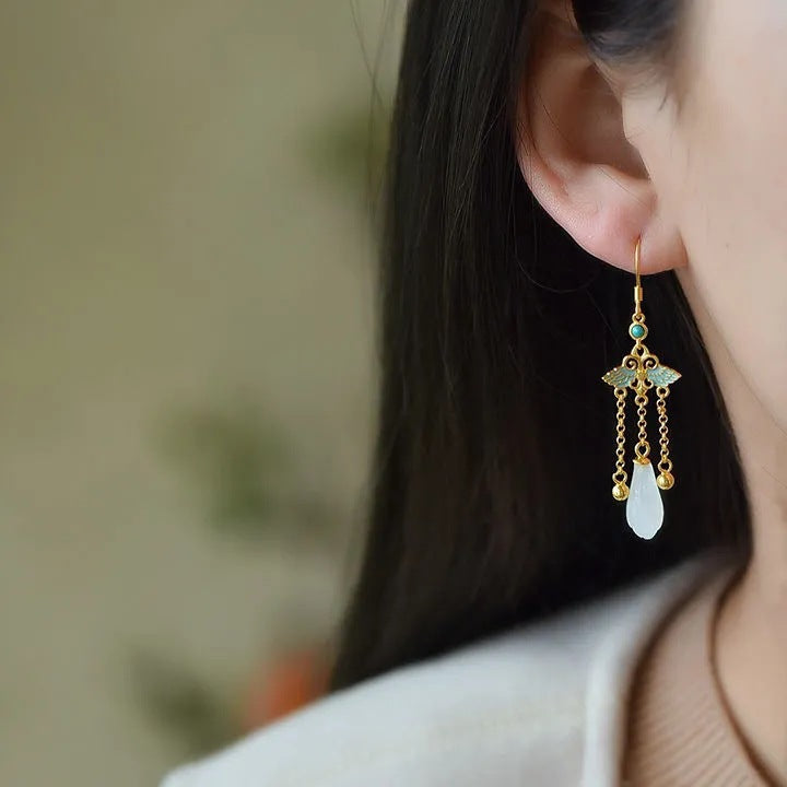 Delicate Artisan Gold Earring