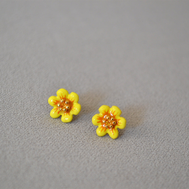 Vintage Handmade Silver Earring