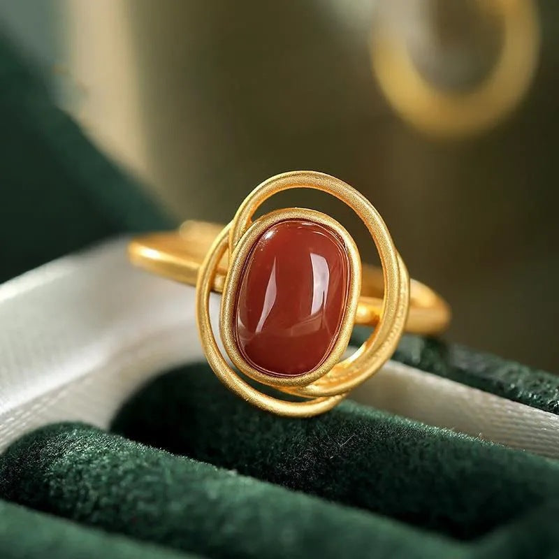 Delicate Artisan Gold Ring