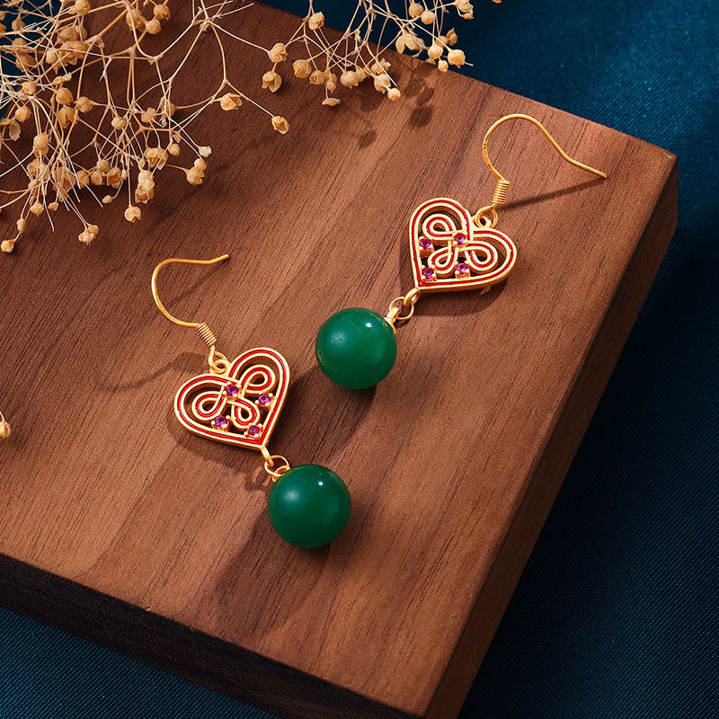 Delicate Artisan Gold Earring