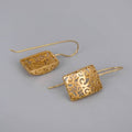 Vintage Handmade Gold Earring