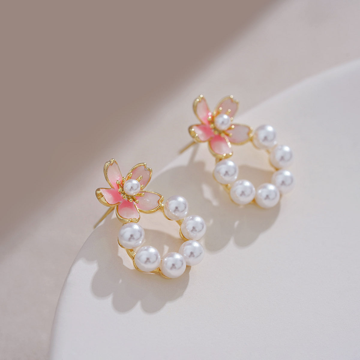 Delicate Artisan Pearl Earring
