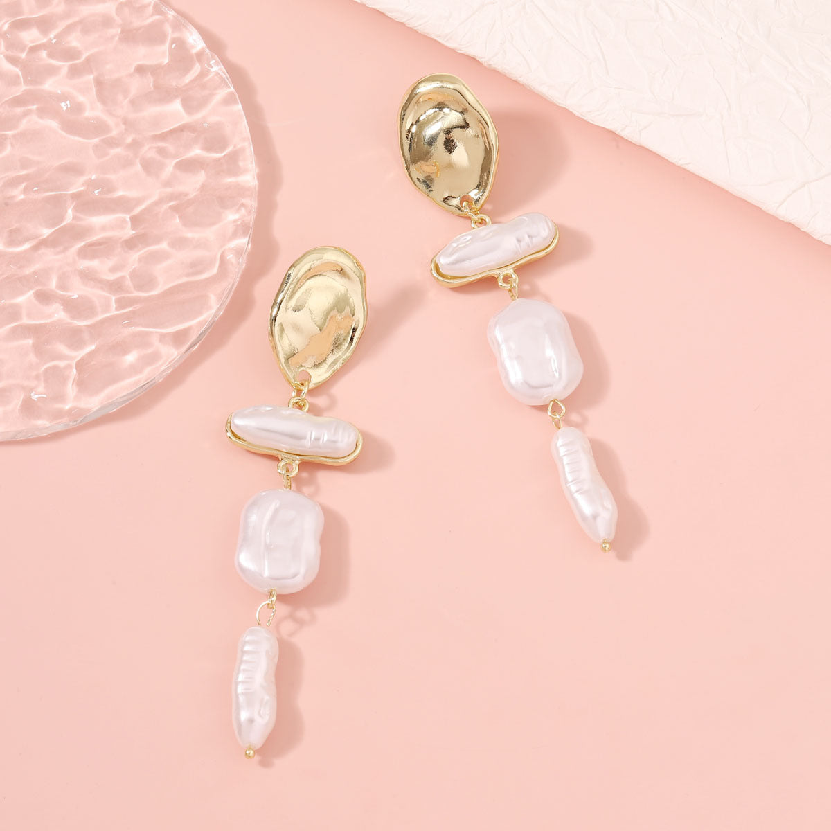 Delicate Artisan Pearl Earring