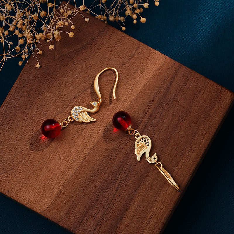 Delicate Artisan Gold Earring