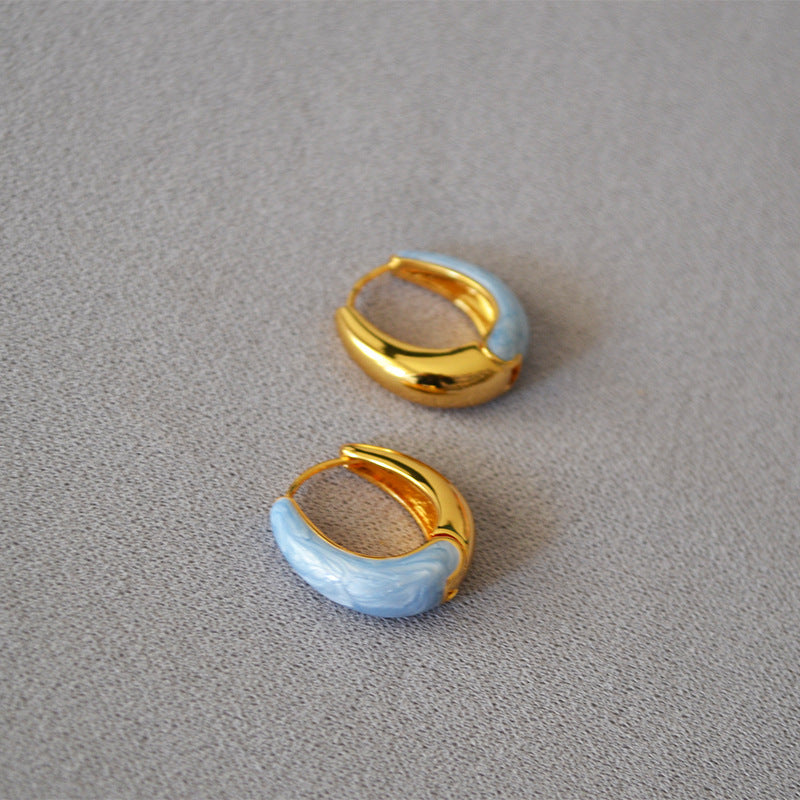 Vintage Handmade Gold Earring