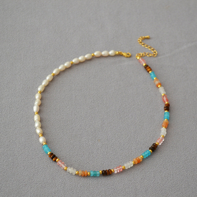 Delicate Artisan Pearl Necklace