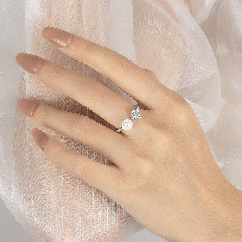 Delicate Artisan Pearl Ring