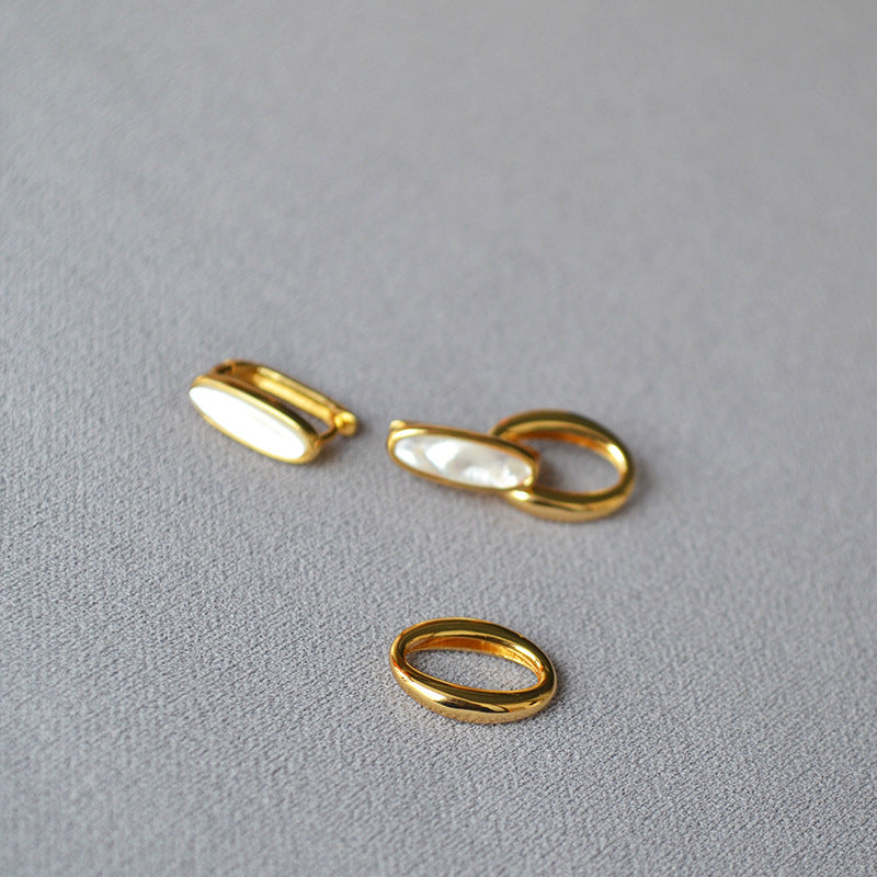Delicate Artisan Pearl Earring