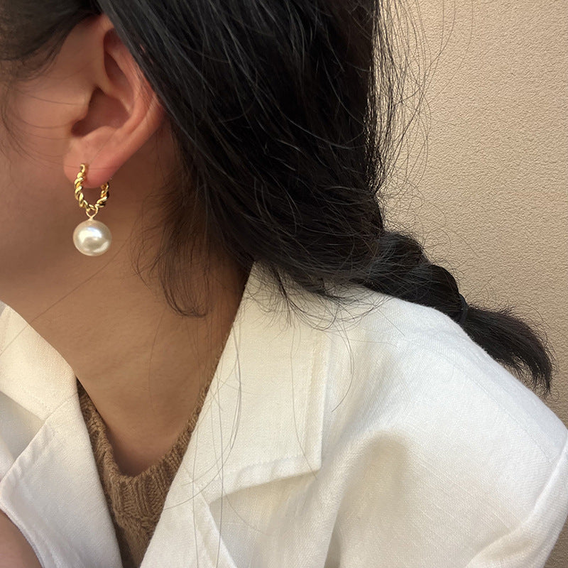 Delicate Artisan Pearl Earring