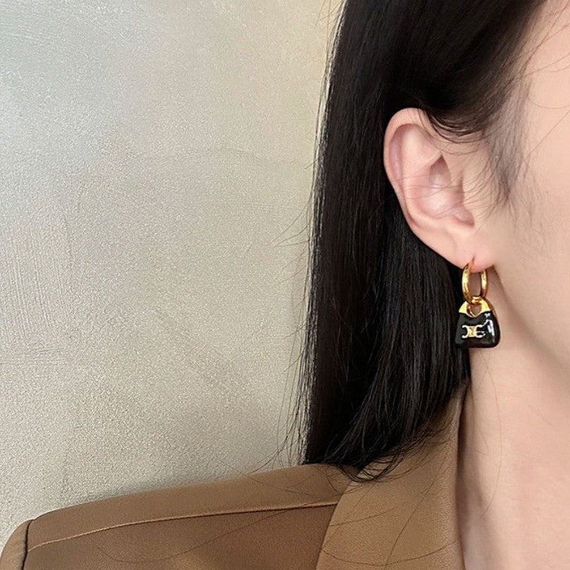 Vintage Handmade Gold Earring