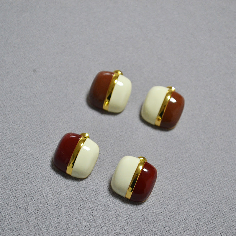 Delicate Artisan Gold Earring