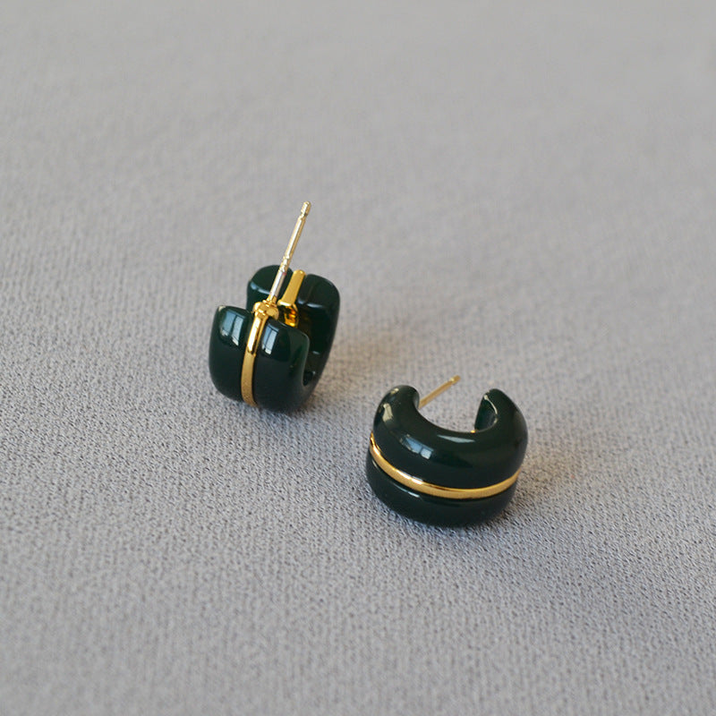 Delicate Artisan Gold Earring