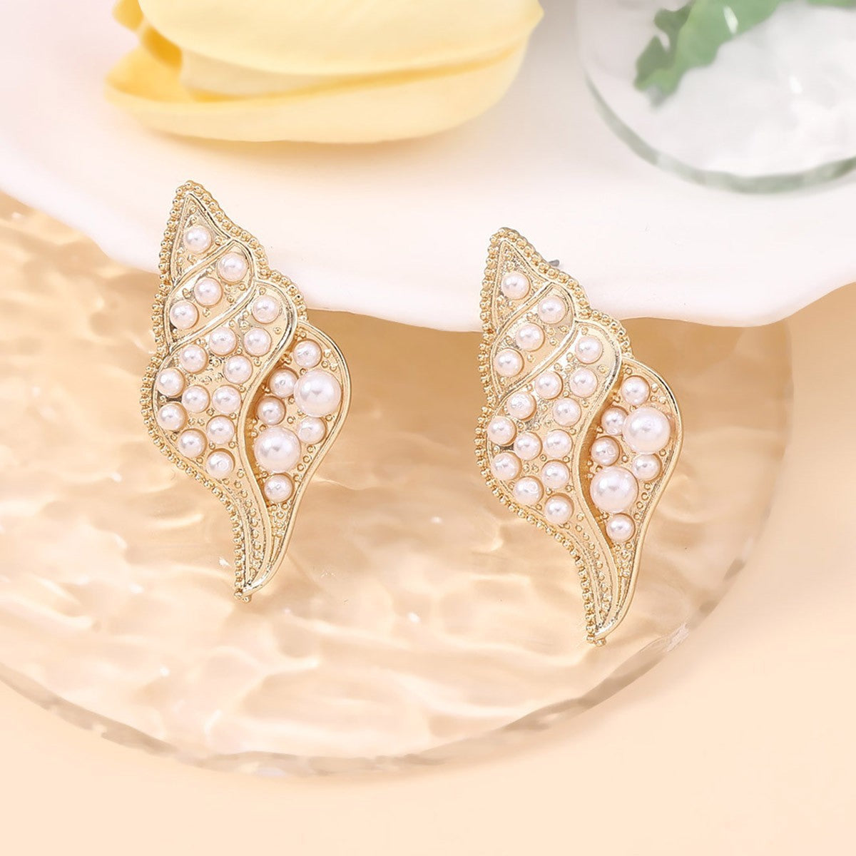Delicate Artisan Pearl Earring