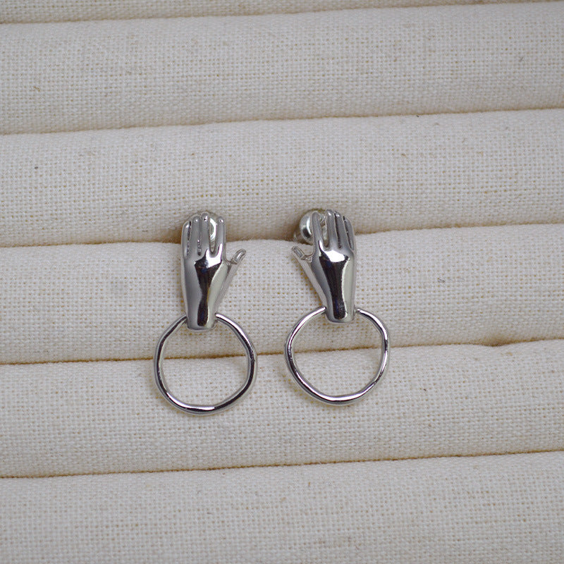 Vintage Handmade Gold Earring