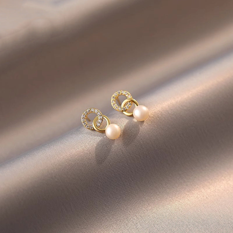 Delicate Artisan Pearl Earring