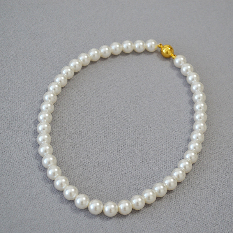 Delicate Artisan Pearl Necklace