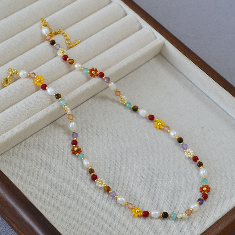 Delicate Artisan Pearl Necklace