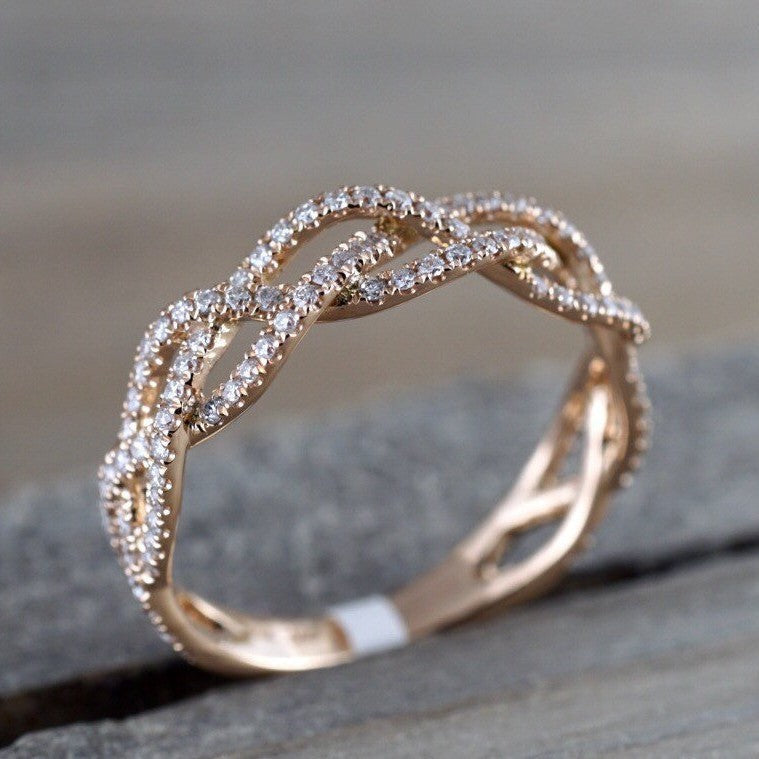 Delicate Artisan Gold Ring