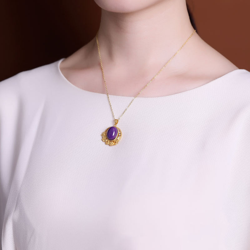 Delicate Artisan Gold Pendant