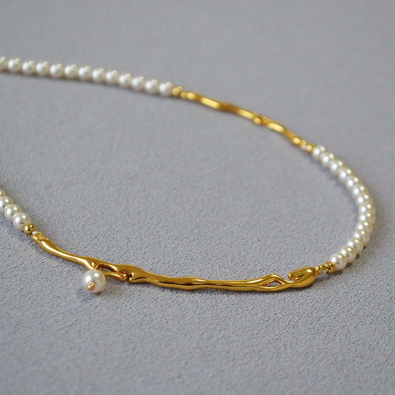 Vintage Handmade Gold Necklace