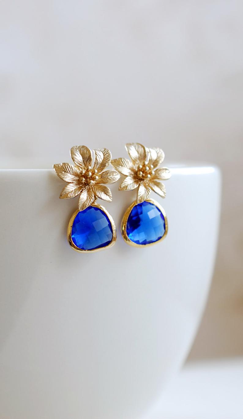 Vintage Handmade Gold Earring