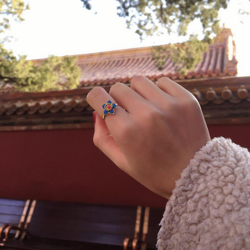 Delicate Artisan Gold Ring