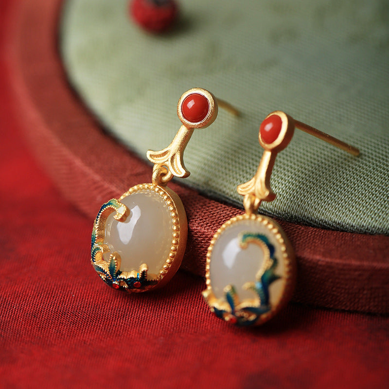 Delicate Artisan Gold Earring