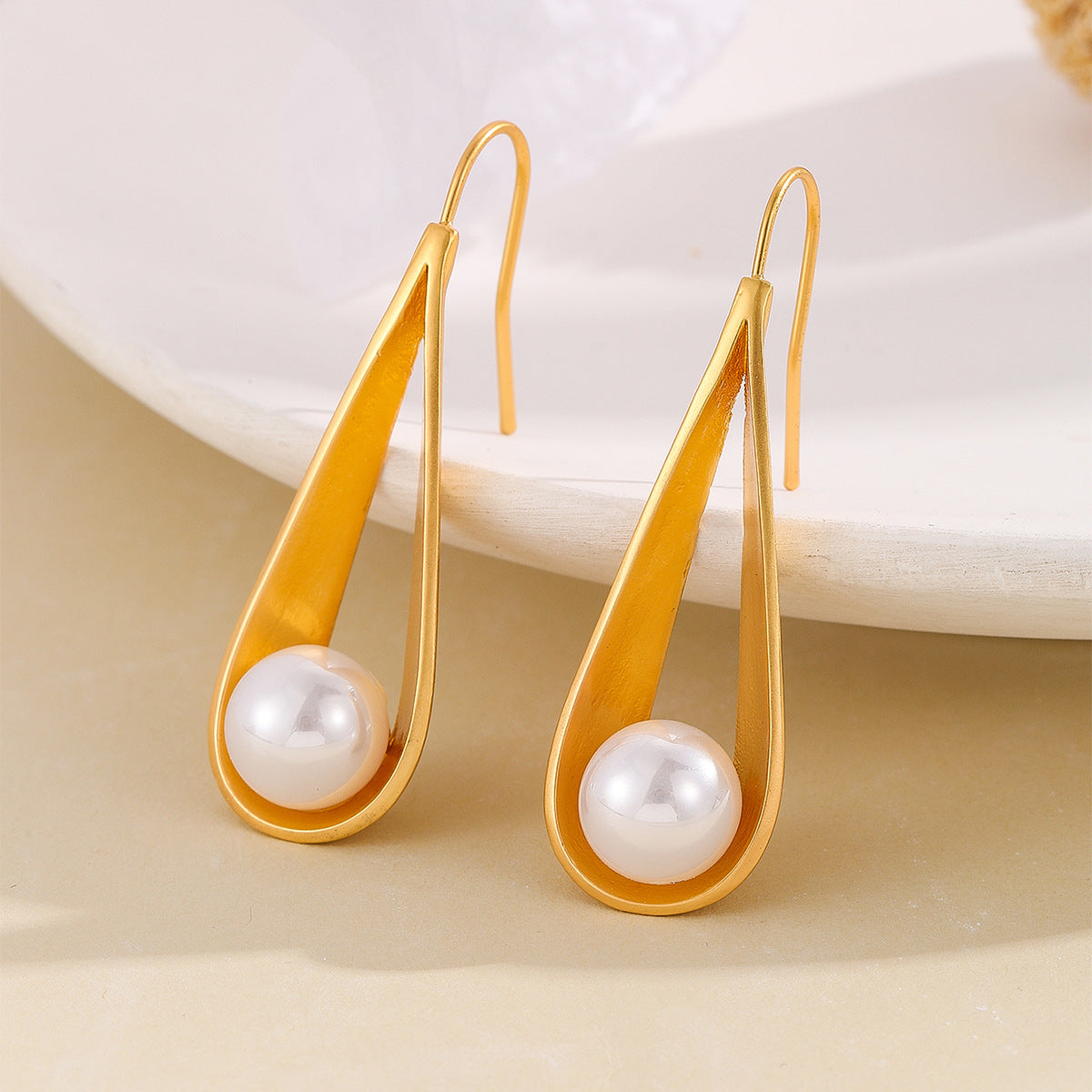 Delicate Artisan Pearl Earring