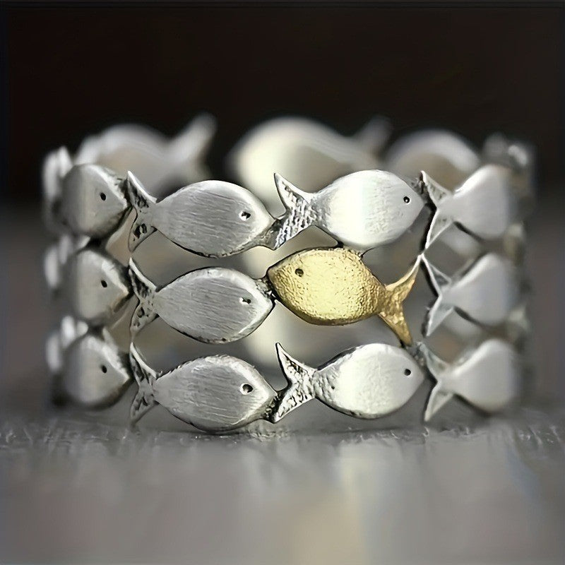 Delicate Artisan Gold Ring