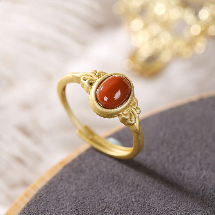 Delicate Artisan Gold Ring