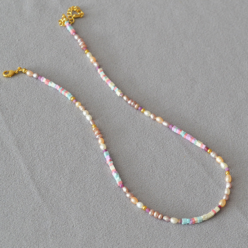 Delicate Artisan Pearl Necklace