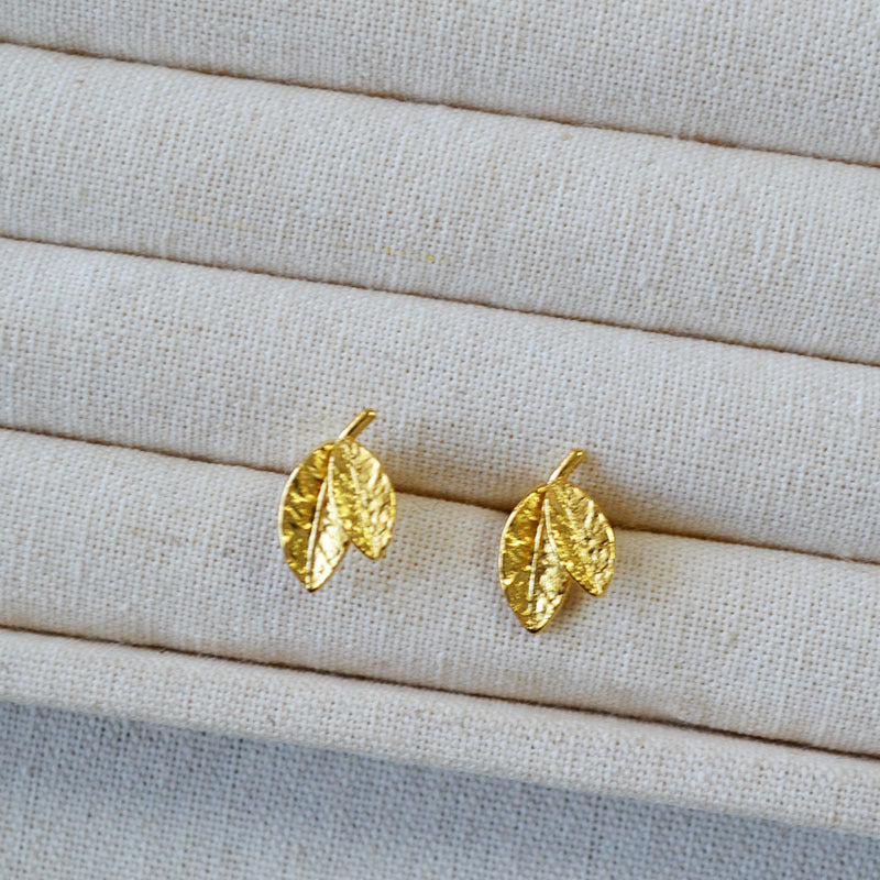 Vintage Handmade Gold Earring
