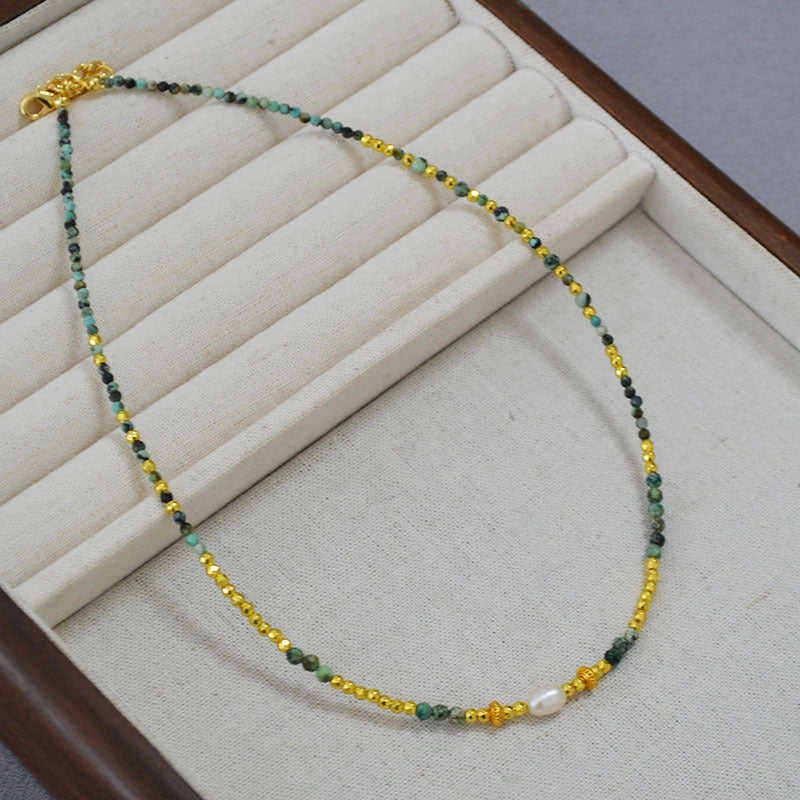 Vintage Handmade Gold Necklace