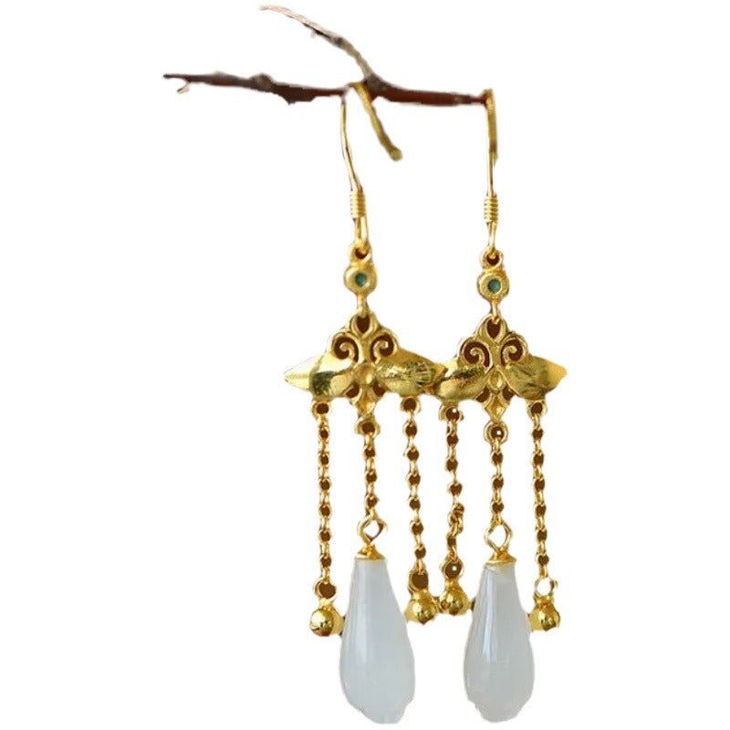 Delicate Artisan Gold Earring