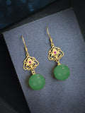 Delicate Artisan Gold Earring
