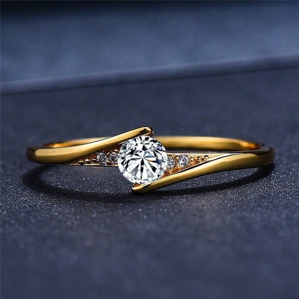 Delicate Artisan Gold Ring