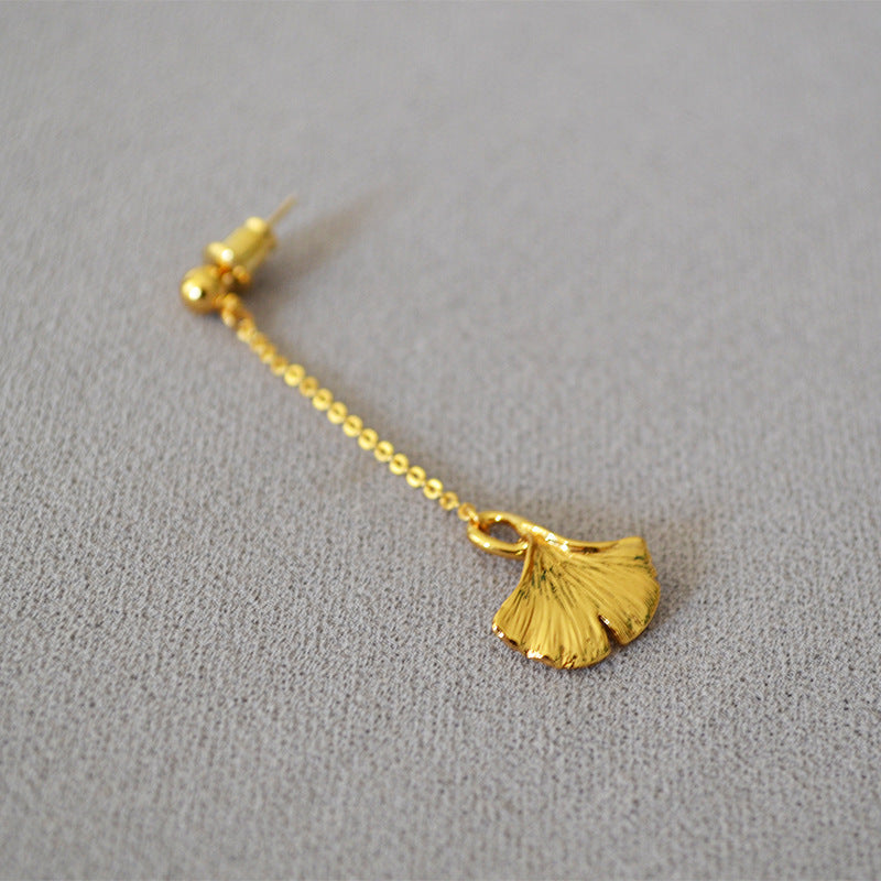 Vintage Handmade Gold Earring