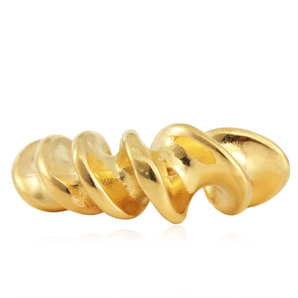 Delicate Artisan Gold Earring