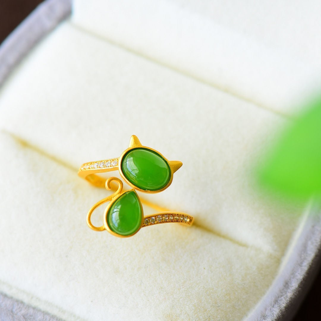 Delicate Artisan Gold Ring
